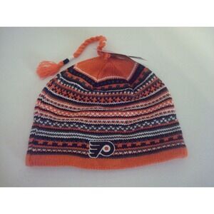 PHILADELPHIA FLYERS REEBOK  beanie knit‎ toboggan  DEADSTOCK  HAT CAP VINTAGE T4